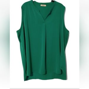 *SOLD* on eBay!!😁😁😁Timeson XXL Green 💚 Sleeveless Blouse
